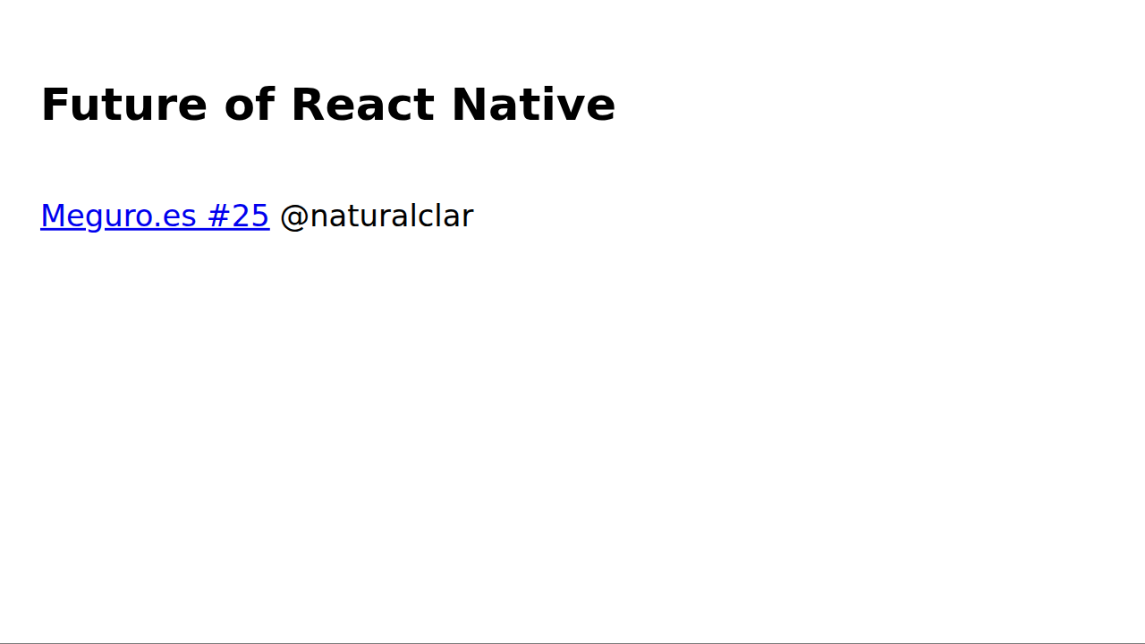 Future of React Native