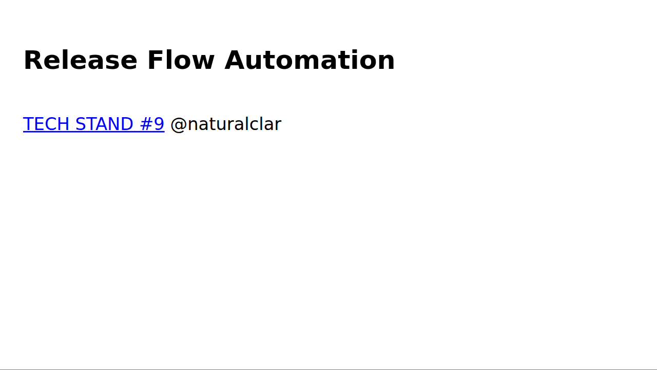 Release Flow Automation